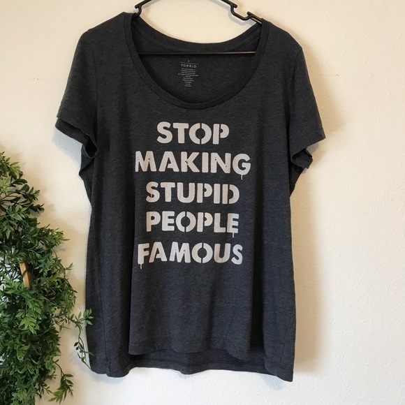 torrid Tops - Torrid Stupid People Tee